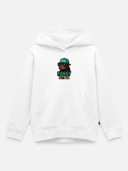 Pangy Style - Kinder Premium Organic Hoodie - Weiß