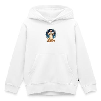Ein Neuer Hirte - Kinder Premium Organic Hoodie - Weiß - Vorne - AI Model Kid Female (0cm)