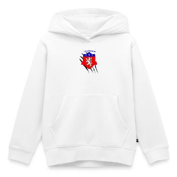 Lyon - Kinder Premium Organic Hoodie - Weiß - Vorne - AI Model Kid Female (0cm)