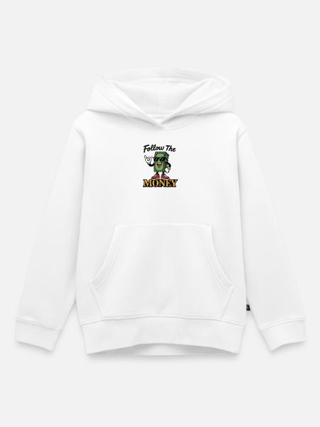 Folgen Sie dem Geld - Kinder Premium Organic Hoodie - Weiß