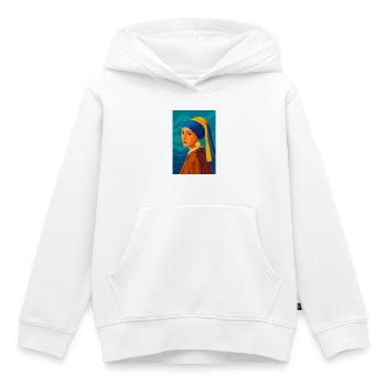 Die Jungfrau (in der Schwebe) - Kinder Premium Organic Hoodie - Weiß - Vorne - AI Model Kid Female (0cm)