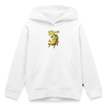 alles Banane lustige Sprüche Comicstyle chillen - Kinder Premium Organic Hoodie - Weiß - Vorne - AI Model Kid Female (0cm)