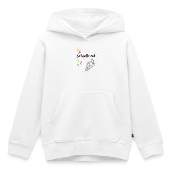 Back to school with ABC and school cone - Kids Premium Organic Hoodie - white - Front - AI Model Kid Female (0cm)