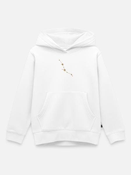 Sternbild Stier Sternzeichen Sternzeichen Golden - Kinder Premium Organic Hoodie - Weiß