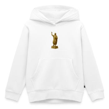 Religious sculpture with message - Kids Premium Organic Hoodie - white - Front - AI Model Kid Female (0cm)