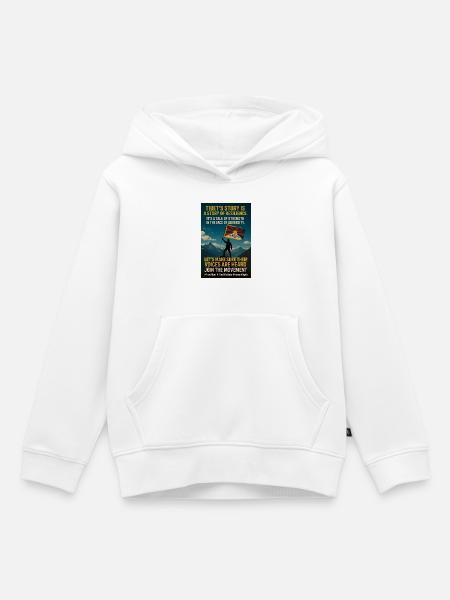 Geschichten über Resilienz in Tibet - Kinder Premium Organic Hoodie - Weiß