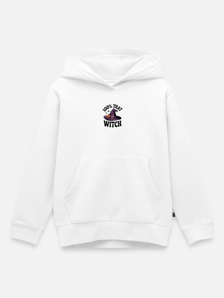 100% diese Hexe - Kinder Premium Organic Hoodie - Weiß