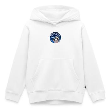 Nachtbär mit Teleskop - Kinder Premium Organic Hoodie - Weiß - Vorne - AI Model Kid Female (0cm)