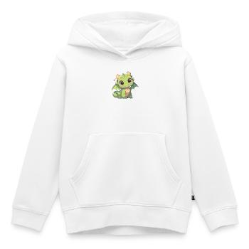 Drachen Drache - Kinder Premium Organic Hoodie - Weiß - Vorne - AI Model Kid Female (0cm)