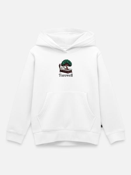 Gedenkbaum des Lebensdesigns - Kinder Premium Organic Hoodie - Weiß