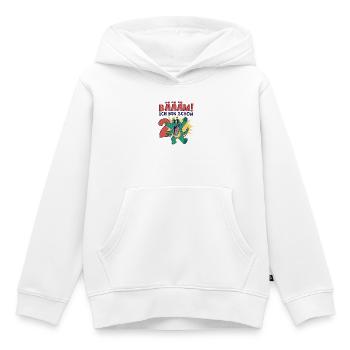 2nd Birthday Gift 2 Years Children's Birthday - Kids Premium Organic Hoodie - white - Front - AI Model Kid Female (0cm)