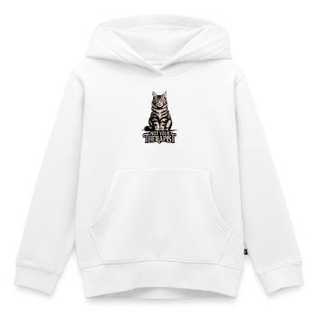 Pas votre thérapeute - Sweat Premium à capuche enfant bio - blanc - Devant - AI Model Kid Female (0cm)