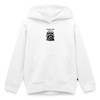 Il fait un froid glacial dehors, raton laveur - Sweat Premium à capuche enfant bio - blanc - Devant - AI Model Kid Female (0cm)