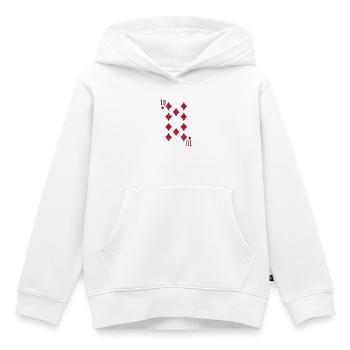 Zehn Karo Romme Doppelkopf - Kinder Premium Organic Hoodie - Weiß - Vorne - AI Model Kid Female (0cm)