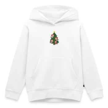 Axolotl schmücken Weihnachtsbaum - Kinder Premium Organic Hoodie - Weiß - Vorne - AI Model Kid Female (0cm)