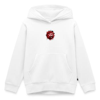 Löwe Wildnis - Kinder Premium Organic Hoodie - Weiß - Vorne - AI Model Kid Female (0cm)