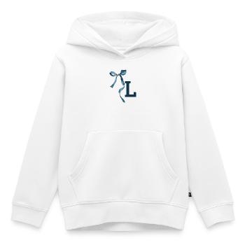 Monogramm l Geschenkidee - Kinder Premium Organic Hoodie - Weiß - Vorne - AI Model Kid Female (0cm)