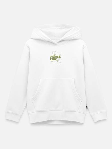 Dschungelblatt-Abenteuer-Design - Kinder Premium Organic Hoodie - Weiß