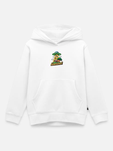 Retro Außerirdische Entführung Illustration - Kinder Premium Organic Hoodie - Weiß