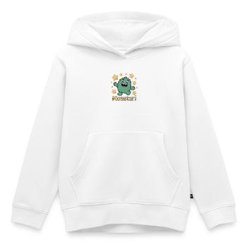 Monstre ludique avec des accents d’étoiles - Sweat Premium à capuche enfant bio - blanc - Devant - AI Model Kid Female (0cm)