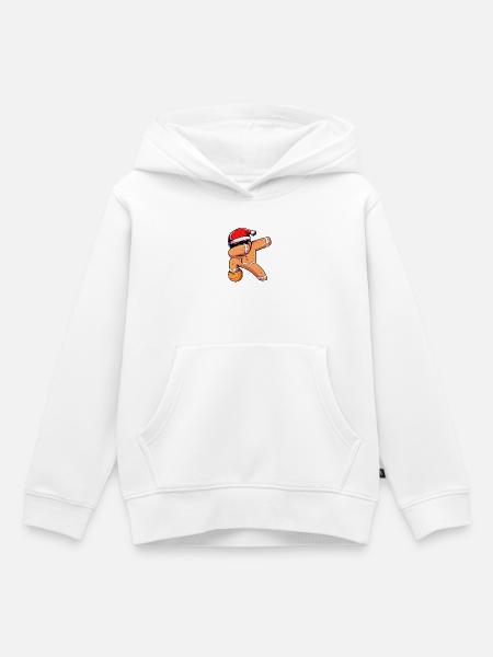 Lebkuchen Weihnachten Lebkuchenmann Gingerbread - Kinder Premium Organic Hoodie - Weiß