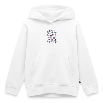 Rétro Star Noël des années 60 - Sweat Premium à capuche enfant bio - blanc - Devant - AI Model Kid Female (0cm)