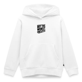 Not The Worst Employee - Kids Premium Organic Hoodie - white - Front - AI Model Kid Female (0cm)