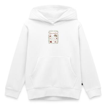 Geliebt von einem Rettungshund - Kinder Premium Organic Hoodie - Weiß - Vorne - AI Model Kid Female (0cm)