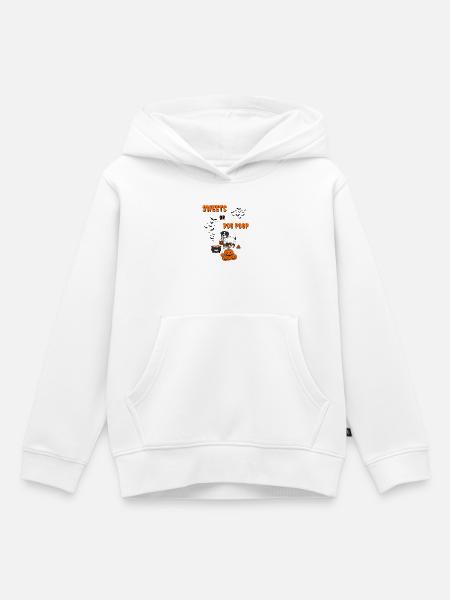 Süßes oder Saures, Helloween - Kinder Premium Organic Hoodie - Weiß