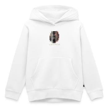Héritage - Gorilla Art Design - Sweat Premium à capuche enfant bio - blanc - Devant - AI Model Kid Female (0cm)