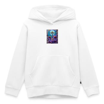 Balance - Sweat Premium à capuche enfant bio - blanc - Devant - AI Model Kid Female (0cm)