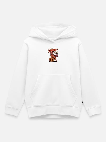 Spuk Foxred Lab Halloween Hund - Kinder Premium Organic Hoodie - Weiß