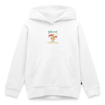 Big sister again soon: Foxes announce in 2026 - Kids Premium Organic Hoodie - white - Front - AI Model Kid Female (0cm)