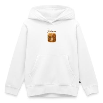 Zuhause Gemütliches Wohnzimmer - Kinder Premium Organic Hoodie - Weiß - Vorne - AI Model Kid Female (0cm)