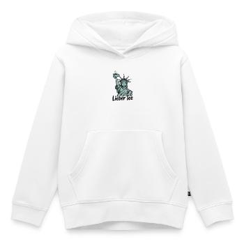 Lieber Tee Liberty Statue - Kinder Premium Organic Hoodie - Weiß - Vorne - AI Model Kid Female (0cm)