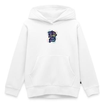 Wo das Licht uns führt - Kinder Premium Organic Hoodie - Weiß - Vorne - AI Model Kid Female (0cm)