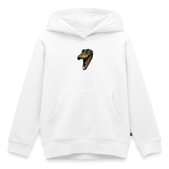 Kaiman Krokodil Alligator Reptilien Kroko Kaimane - Kinder Premium Organic Hoodie - Weiß - Vorne - AI Model Kid Female (0cm)