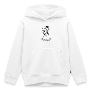 Fille du village avec chaton - Fille du village et enfant du village - Sweat Premium à capuche enfant bio - blanc - Devant - AI Model Kid Female (0cm)