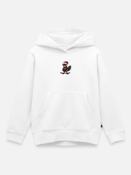 Truthahn Weihnachten Lustig - Kinder Premium Organic Hoodie - Weiß