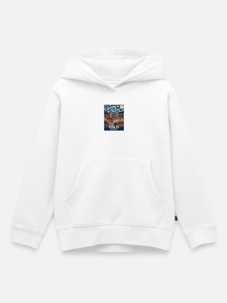 Oslo - Kinder Premium Organic Hoodie - Weiß