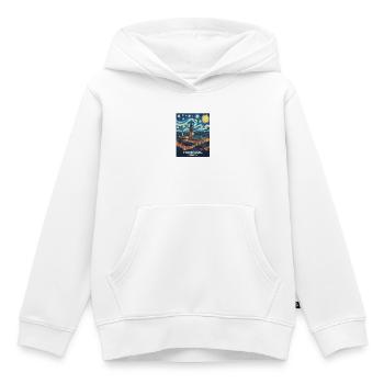 Hambourg - Sweat Premium à capuche enfant bio - blanc - Devant - AI Model Kid Female (0cm)