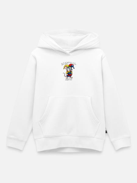 KARNEVALS MAUS - Kinder Premium Organic Hoodie - Weiß