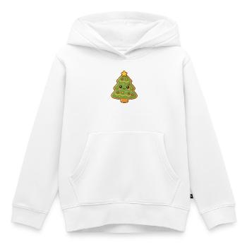 Weihnachtsbaum Keks - Kinder Premium Organic Hoodie - Weiß - Vorne - AI Model Kid Female (0cm)