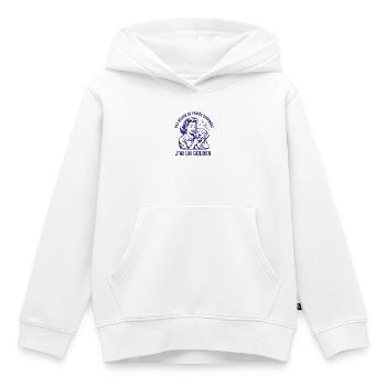 Kein Bedarf für den Märchenprinzen, ich habe ein goldenes - Kinder Premium Organic Hoodie - Weiß - Vorne - AI Model Kid Female (0cm)