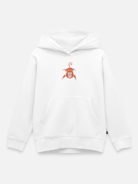 Affe - Kinder Premium Organic Hoodie - Weiß