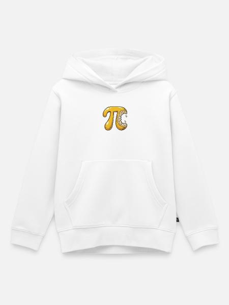 Zitrone Pi Mathe - Kinder Premium Organic Hoodie - Weiß