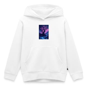 Dark fantasy illustration - Sweat Premium à capuche enfant bio - blanc - Devant - AI Model Kid Female (0cm)