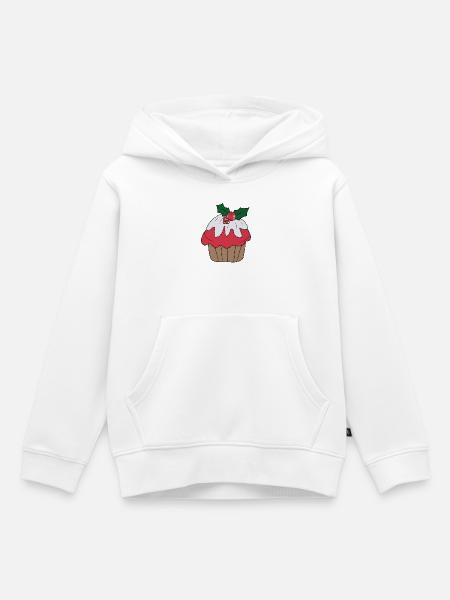 Weihnachtsmuffin - Kinder Premium Organic Hoodie - Weiß