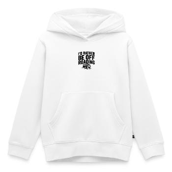Ich wäre lieber im Gelände unterwegs - Kinder Premium Organic Hoodie - Weiß - Vorne - AI Model Kid Female (0cm)