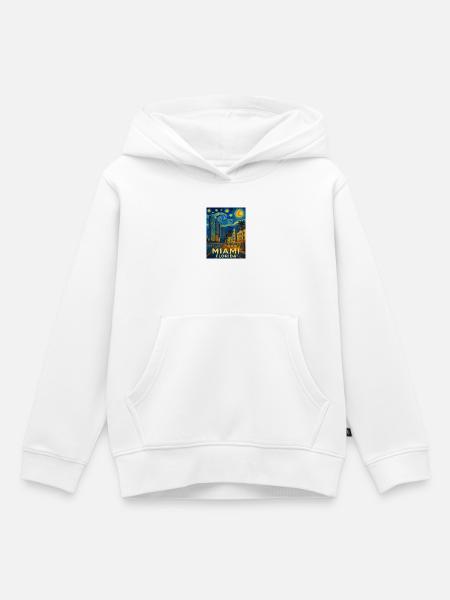 Miami Florida - Kinder Premium Organic Hoodie - Weiß